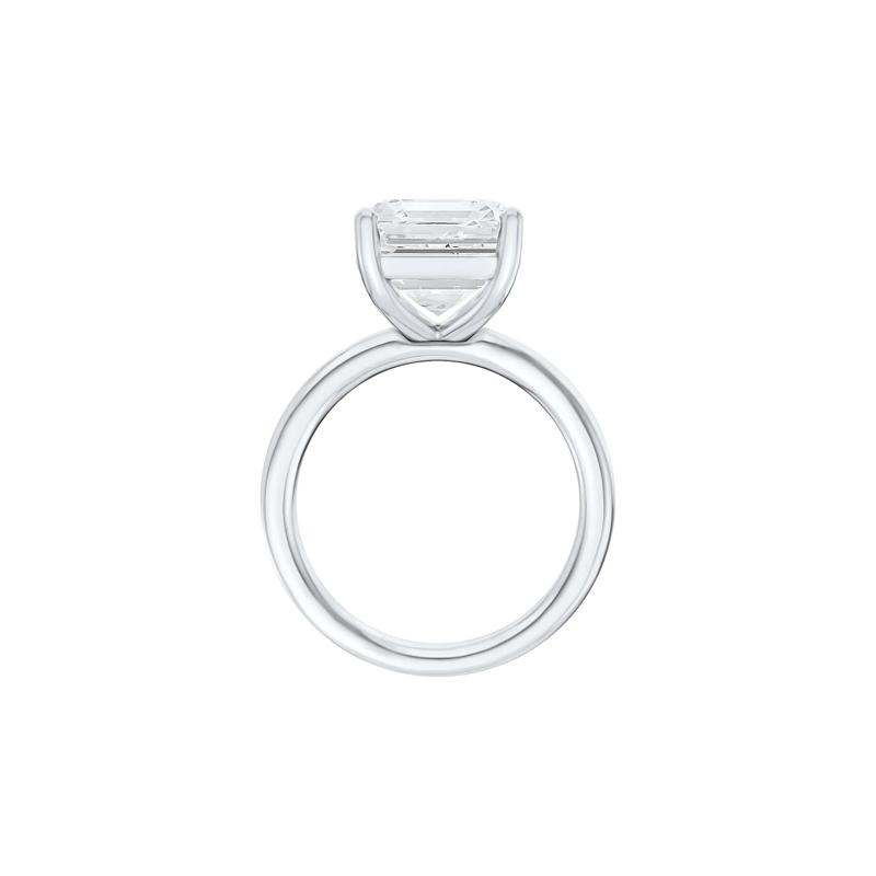 Lab Grown Diamond Asscher-Cut Solitaire Engagement Ring in Platinum &#40;5 ct.&#41; – Image 2 of 4