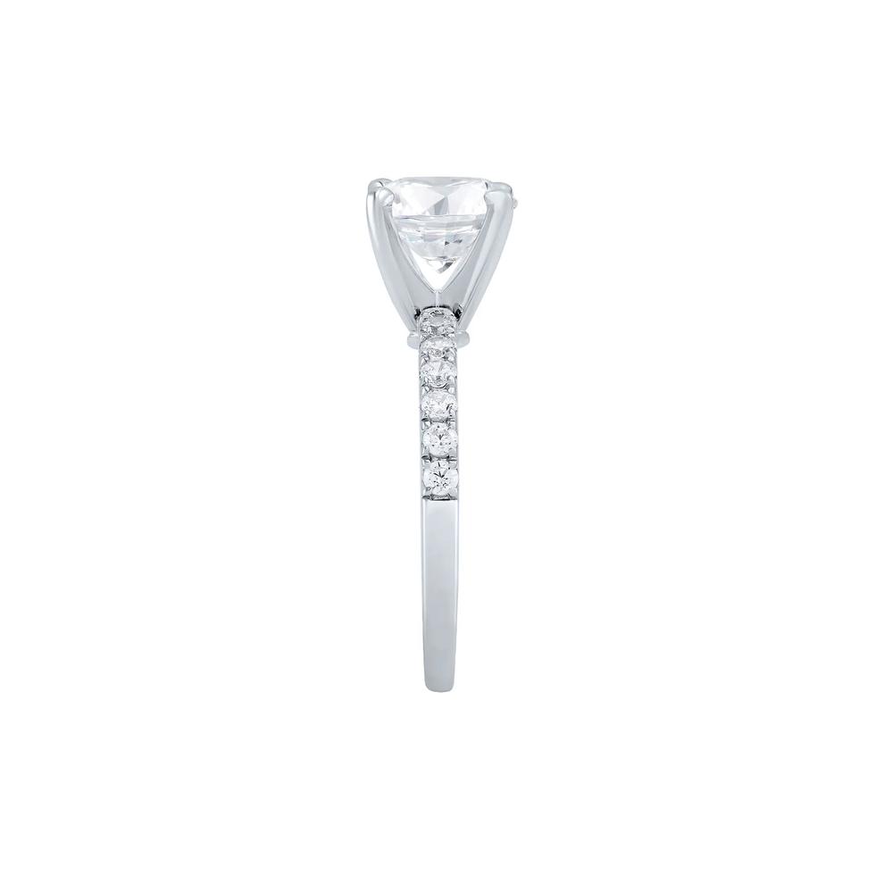 Lab Grown Diamond Semi-Mount Engagement Ring in 14K White Gold  (1/3 ct. tw) (Setting Only) – Image 6 of 6