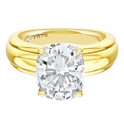 Maeve Lab Grown Diamond Elongated Cushion Engagement Ring in 14K Gold