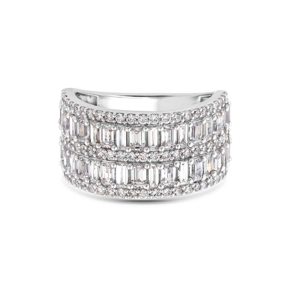 Lab Grown Diamond Multi-Row Band in 10K White Gold (3 ct. tw.) – Image 1 of 3