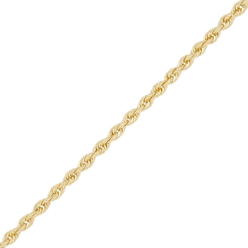 Heavy Hollow Glitter Rope Chain in 14K Yellow Gold, 16&quot; – Image 2 of 3