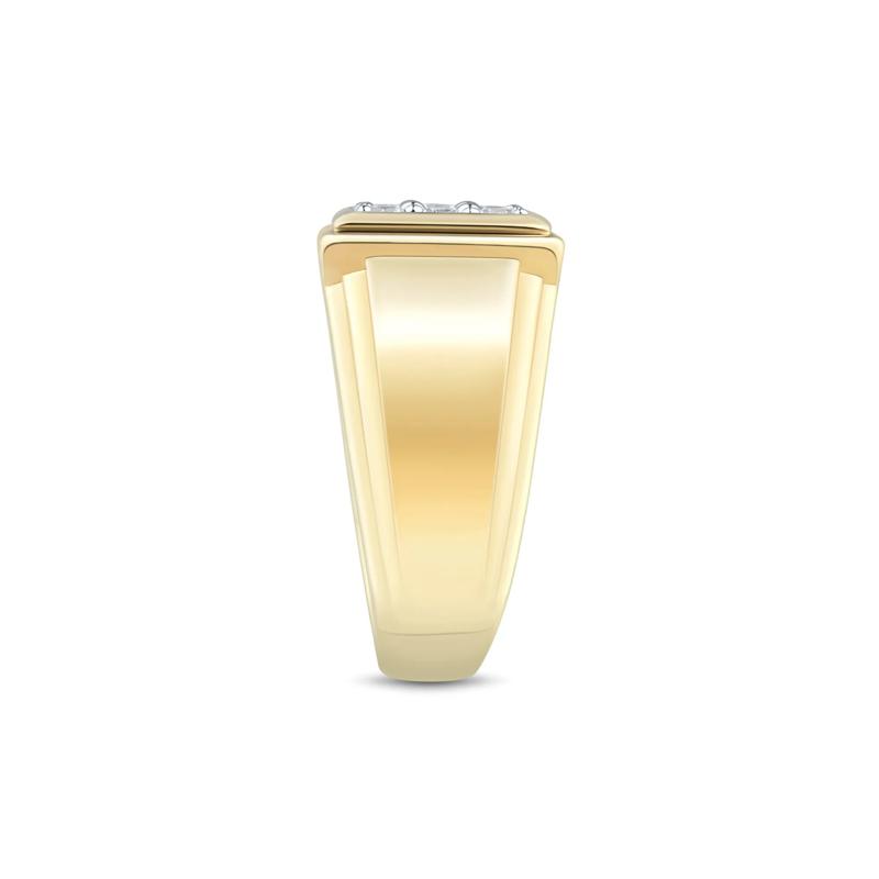Men&#39;s Lab Grown Diamond Ring in 10K Yellow Gold &#40;1 ct. tw.&#41; – Image 3 of 3