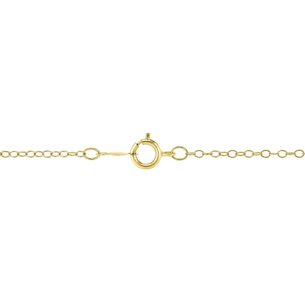 Lab Grown Multi-Diamond Halo Pendant in 14K Yellow Gold (5/8 ct. tw.) – Image 3 of 3