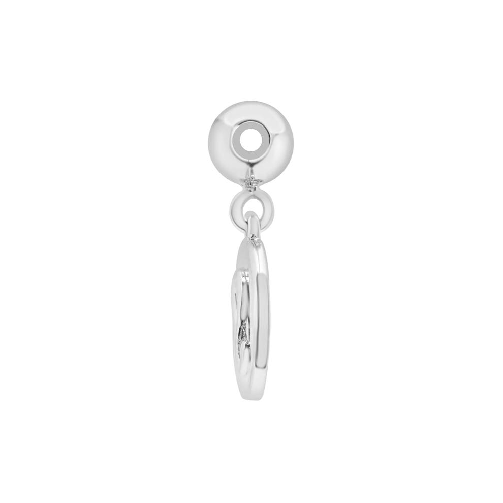 Leo Zodiac Disc Bead Charm in Sterling Silver – Image 2 of 3