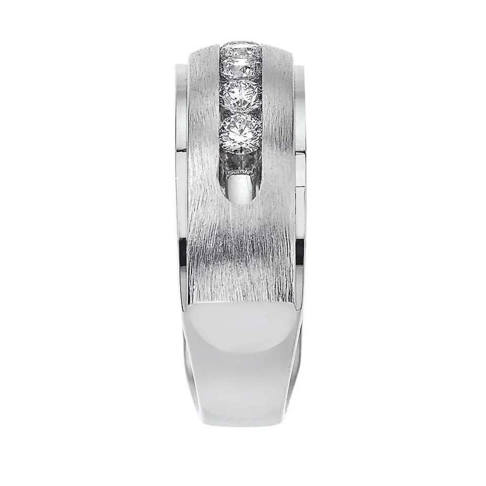Men's 1/2 ct. tw. Diamond Band in 10K White Gold, 4.5MM – Image 3 of 3