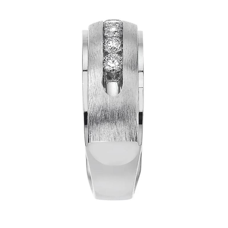 Men&#39;s 1/2 ct. tw. Diamond Band in 10K White Gold, 4.5MM – Image 3 of 3