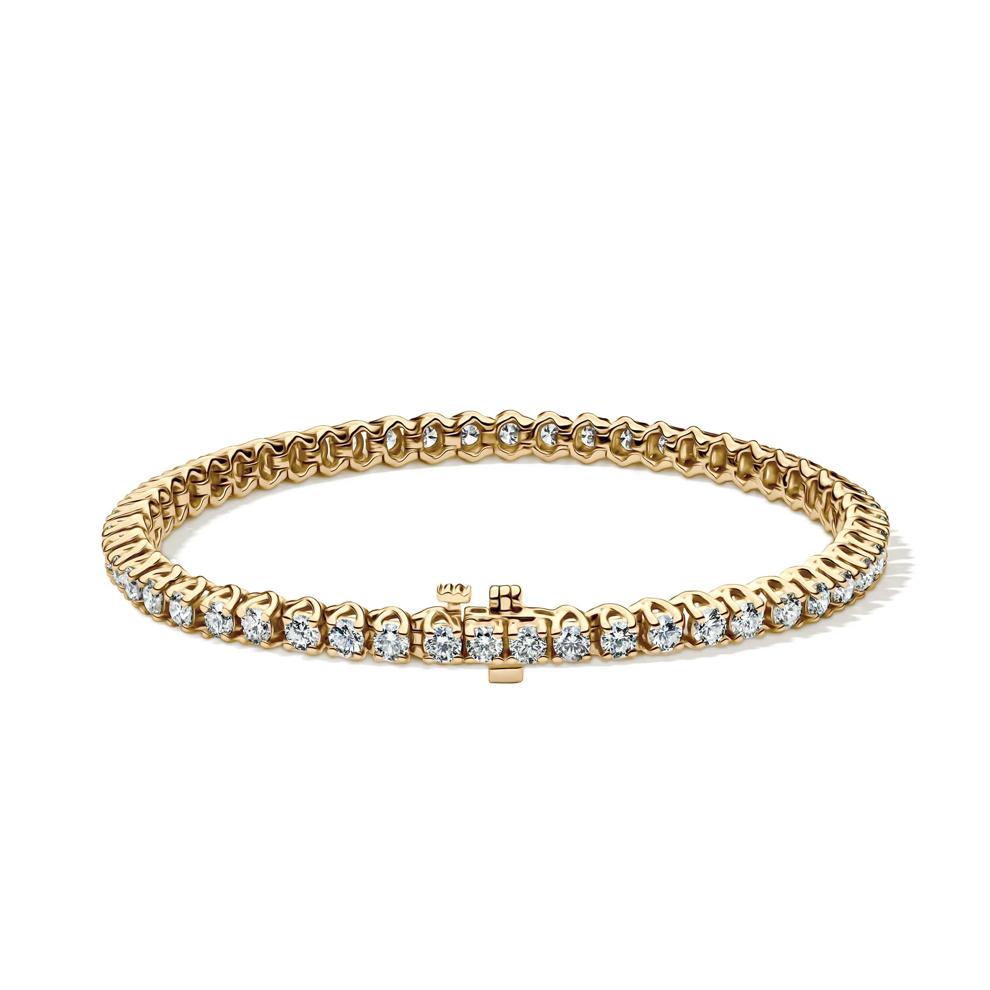 5 ct. tw. Diamond Tennis Bracelet in 10K Yellow Gold – Image 2 of 2