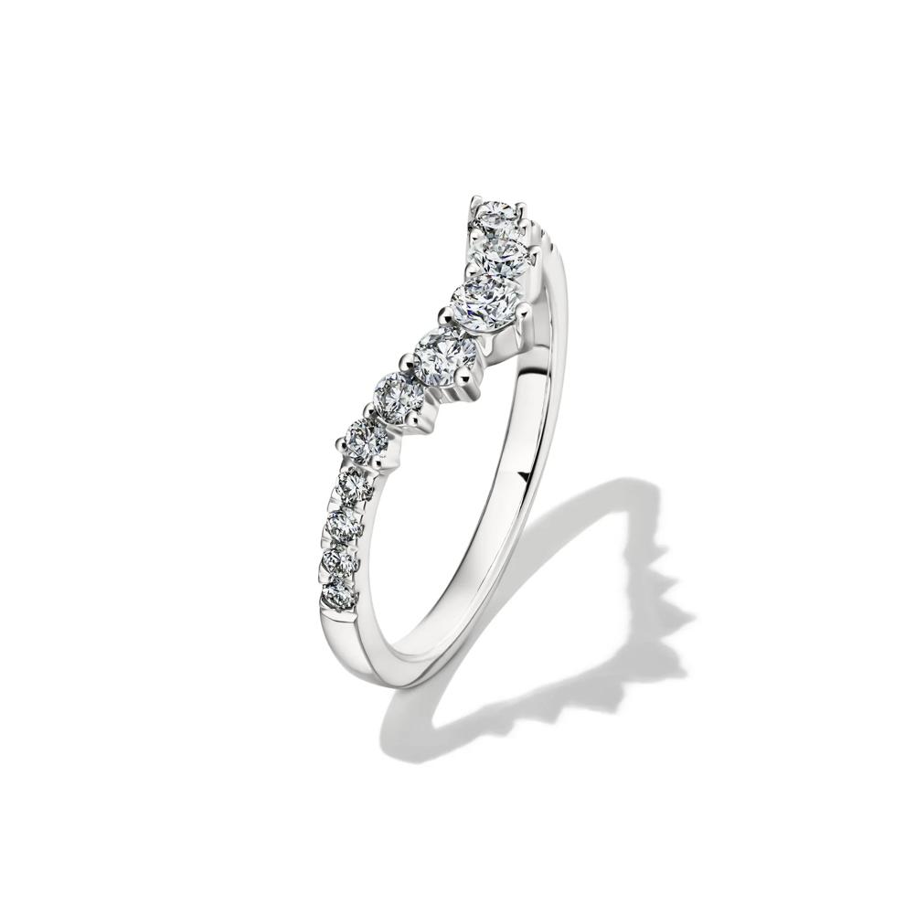 Lab Grown Diamond Contour Band in 14K White Gold (1/2 ct. tw.) – Image 4 of 4