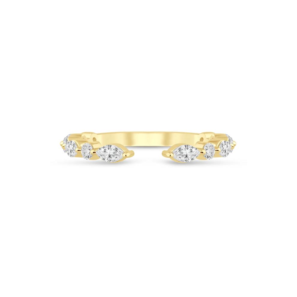 Lab Grown Diamond Open Band in 14K Yellow Gold (1/2 ct. tw.) – Image 1 of 3