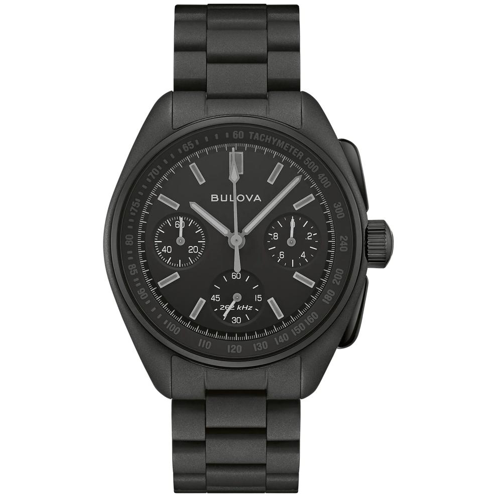 Men's Limited Edition Lunar Pilot Chrono Watch in Black Tone Stainless Steel – Image 1 of 4