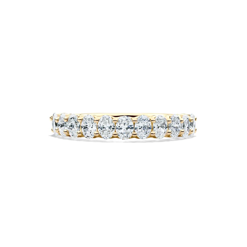 Lab Grown Diamond Oval Anniversary Band in 14K Yellow Gold (1 ct. tw.) – Image 1 of 4