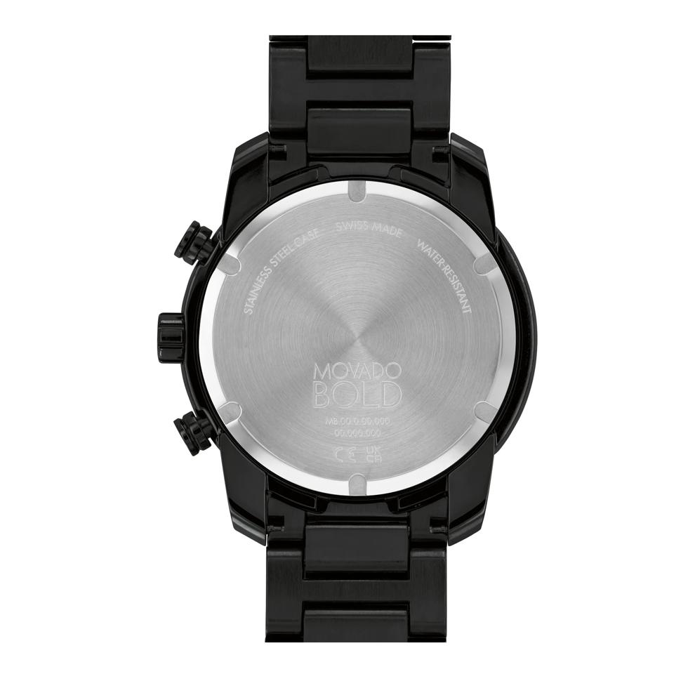 Verso Men&rsquo;s Watch in Black Ion-Plated Stainless Steel, 44MM – Image 3 of 3