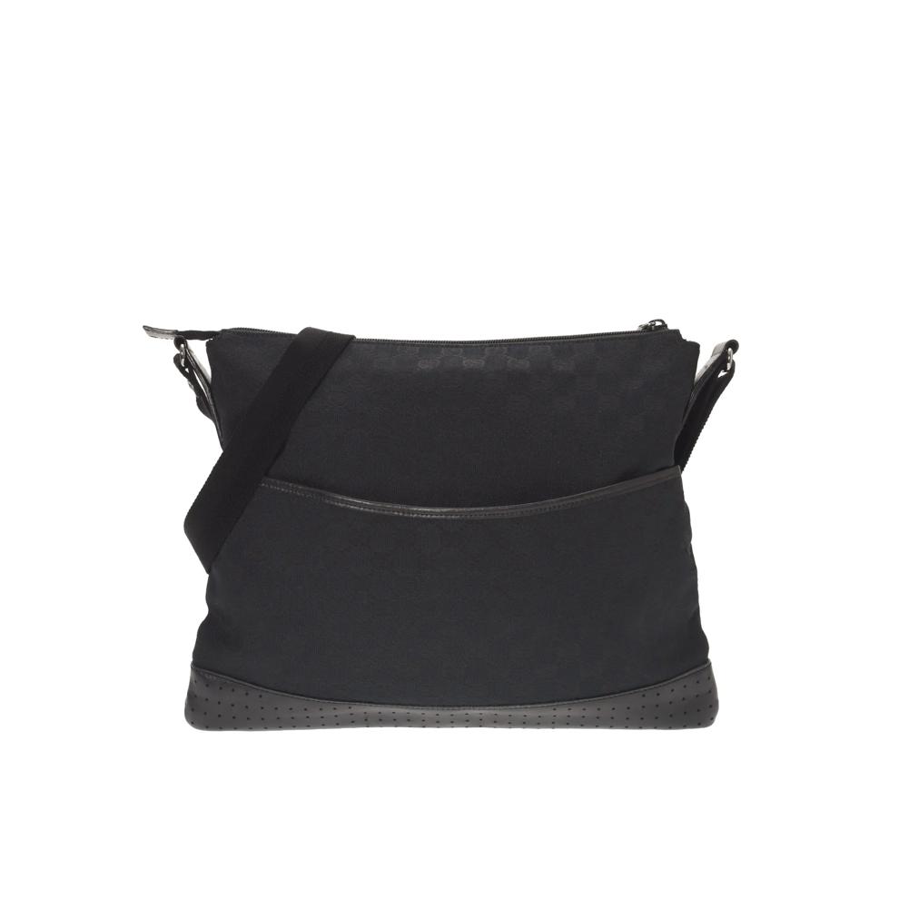 Pre-Owned Gucci Perforated Flat Messenger Crossbody – Image 1 of 8