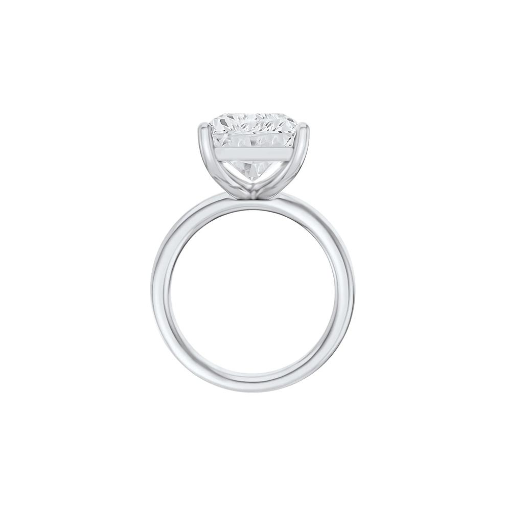 Lab Grown Diamond Radiant-Cut Solitaire Ring in 14K White Gold (8 ct.) – Image 2 of 4