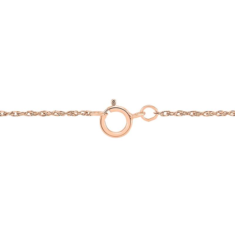Lab Grown Diamond Necklace with Bezel Setting in 10K Rose Gold &#40;1/3 ct. tw.&#41; – Image 3 of 3