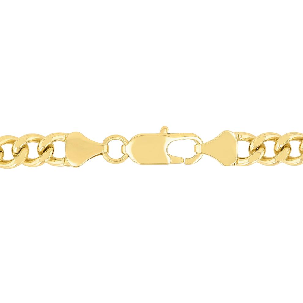 Curb Link Necklace in Yellow Ion-Plated Stainless Steel, 10mm, 24" – Image 3 of 3