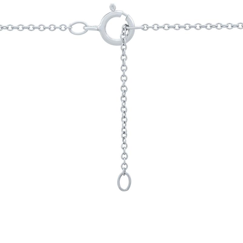 Black and White Diamond Necklace in 10K White Gold &#40;1/2 ct. tw.&#41; – Image 3 of 3