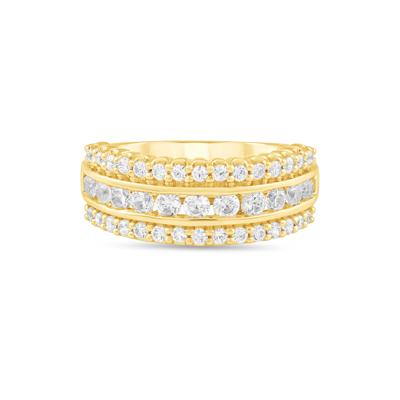 Diamond Multi-Row Band in 10K Yellow Gold (1 ct. tw.)
