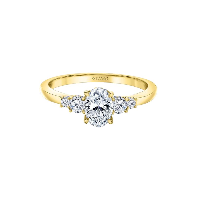 Oval-Shaped Diamond Engagement Ring in 14K Yellow Gold &#40;1 ct. tw.&#41; – Image 1 of 7