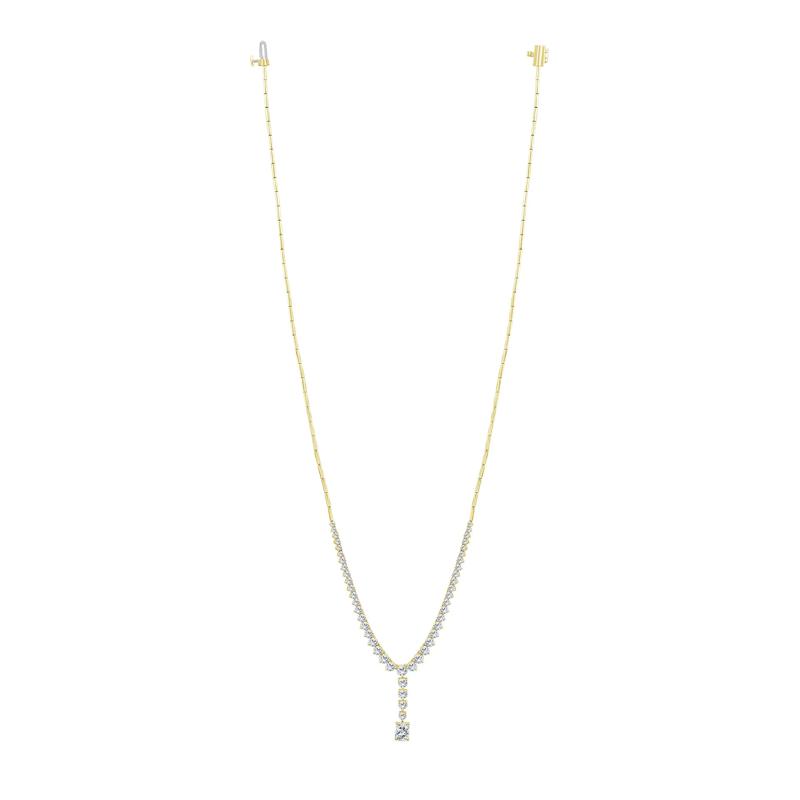 Lab Grown Diamond Lariat Necklace in 14K Yellow Gold &#40;5 ct. tw.&#41; – Image 2 of 3