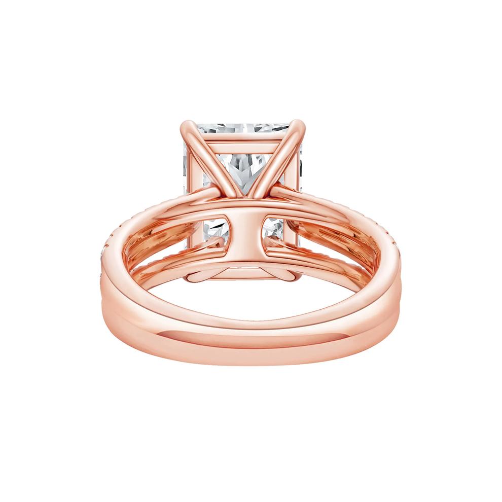 Lab Grown Diamond Engagement Ring in 14K Rose Gold (5 1/2 ct. tw.) – Image 4 of 4