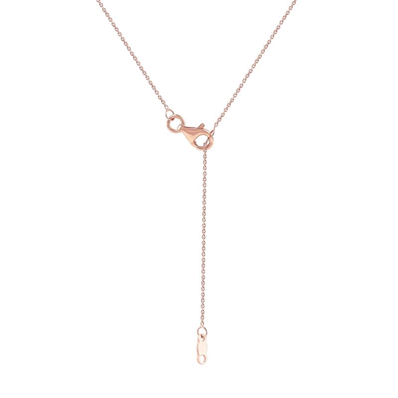 Lab Grown Diamond Emerald-Cut Solitaire Bezel Pendant in 10K Rose Gold &#40;1 ct. tw.&#41; – Image 4 of 4