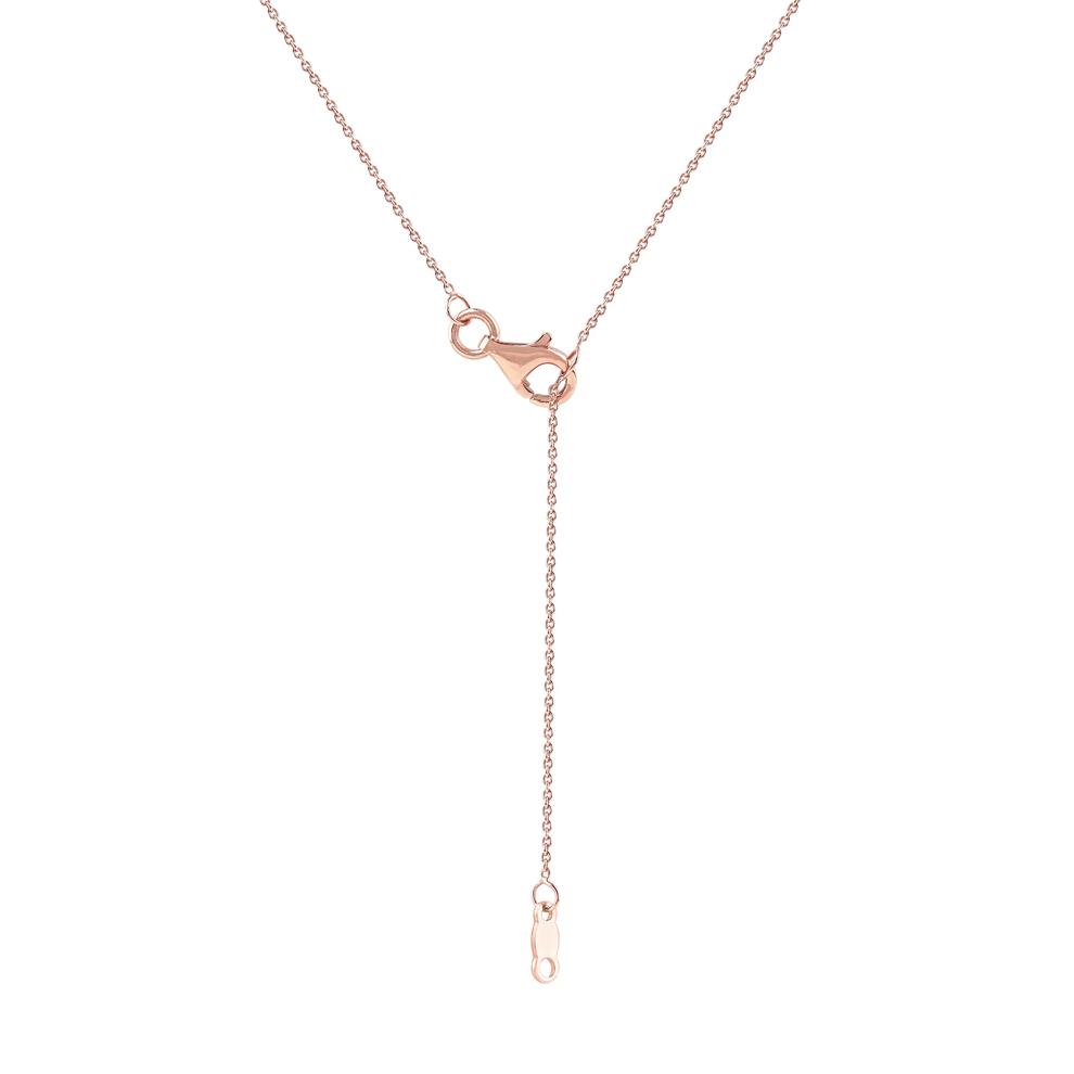 Lab Grown Diamond Emerald-Cut Solitaire Bezel Pendant in 10K Rose Gold (1 ct. tw.) – Image 4 of 4