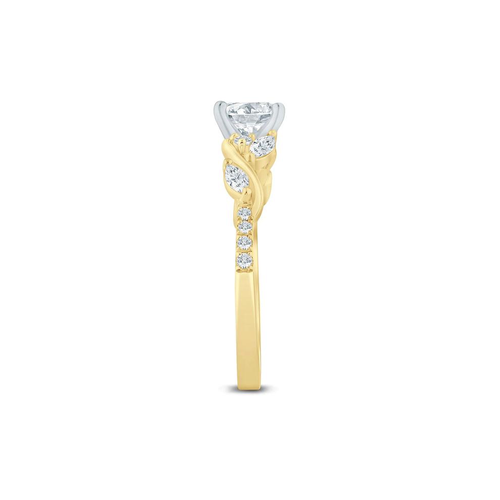 Lab Grown Diamond Marquise Semi-Mount Ring in 14K Yellow Gold (1/3 ct. tw.) (Setting Only) – Image 5 of 6