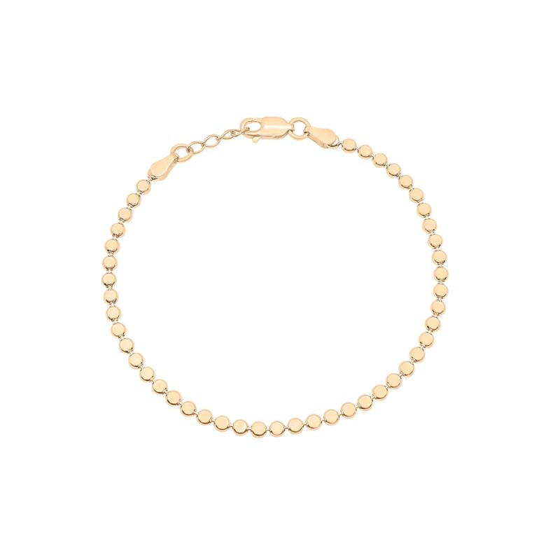 Flat Bead Bracelet in Vermeil – Image 1 of 3