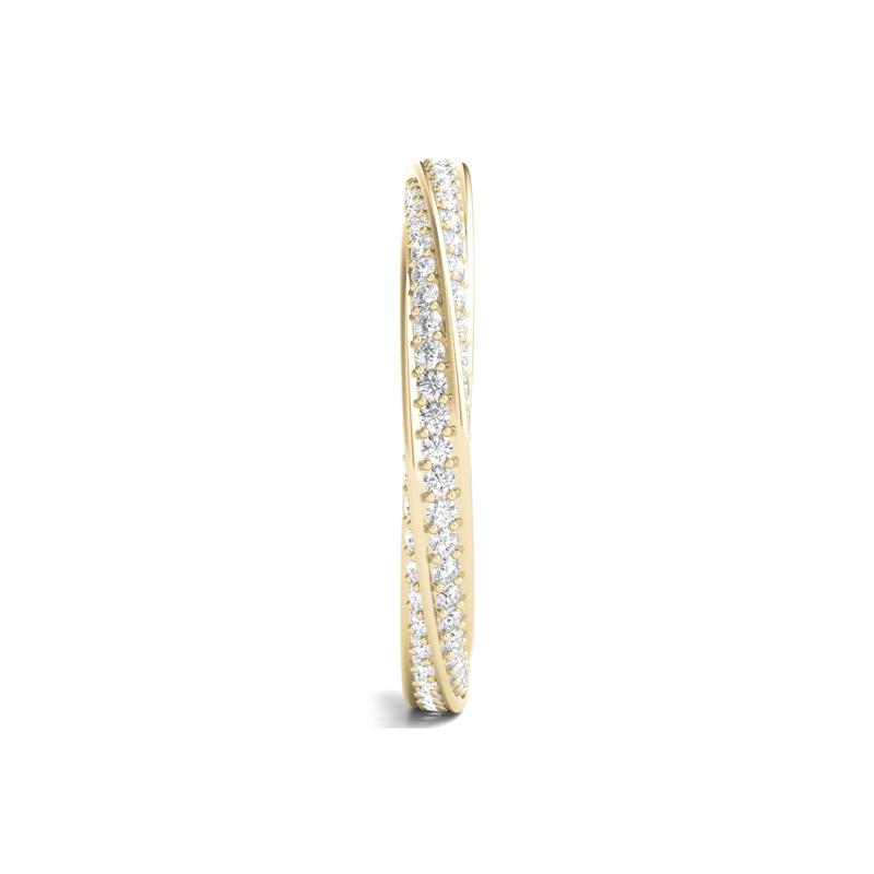 Diamond Helix Eternity Band in 14K Yellow Gold &#40;1 ct. tw.&#41; – Image 3 of 3