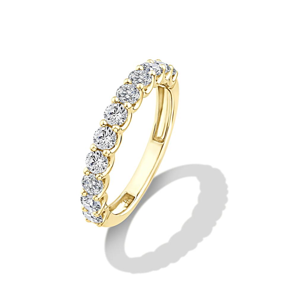 Lab Grown Diamond Pear-Shaped Composite Engagement Set in 10K Yellow Gold (5 ct. tw.) – Image 6 of 6