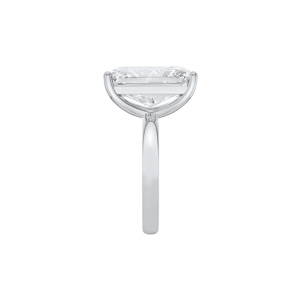 Lab Grown Diamond Radiant-Cut Solitaire Ring in 14K White Gold (8 ct.) – Image 3 of 4