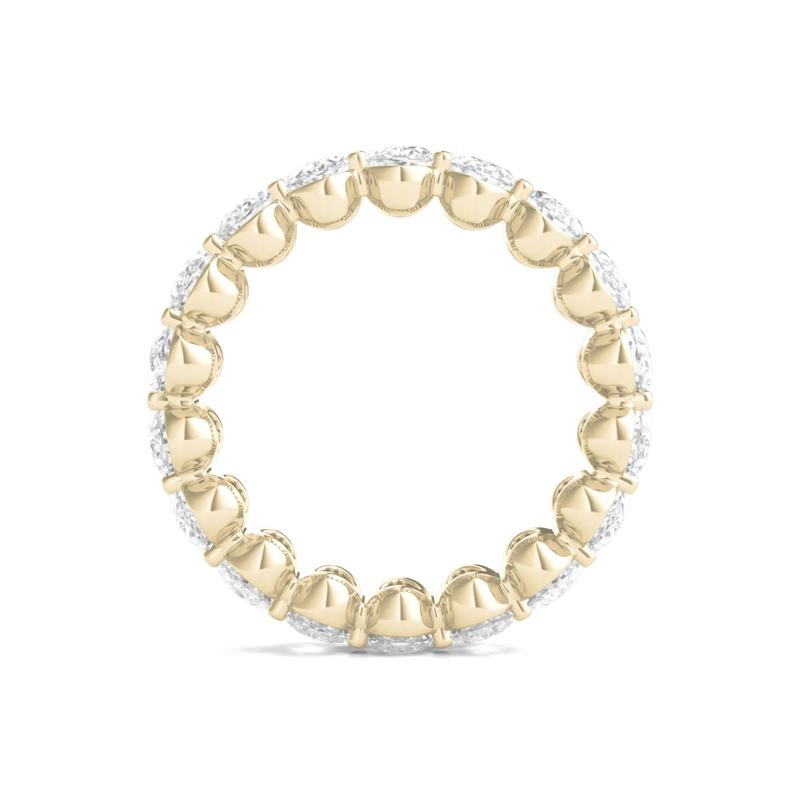 Oval-Cut Diamond Eternity Band in 14k Yellow Gold &#40;7 ct. tw.&#41; – Image 2 of 3