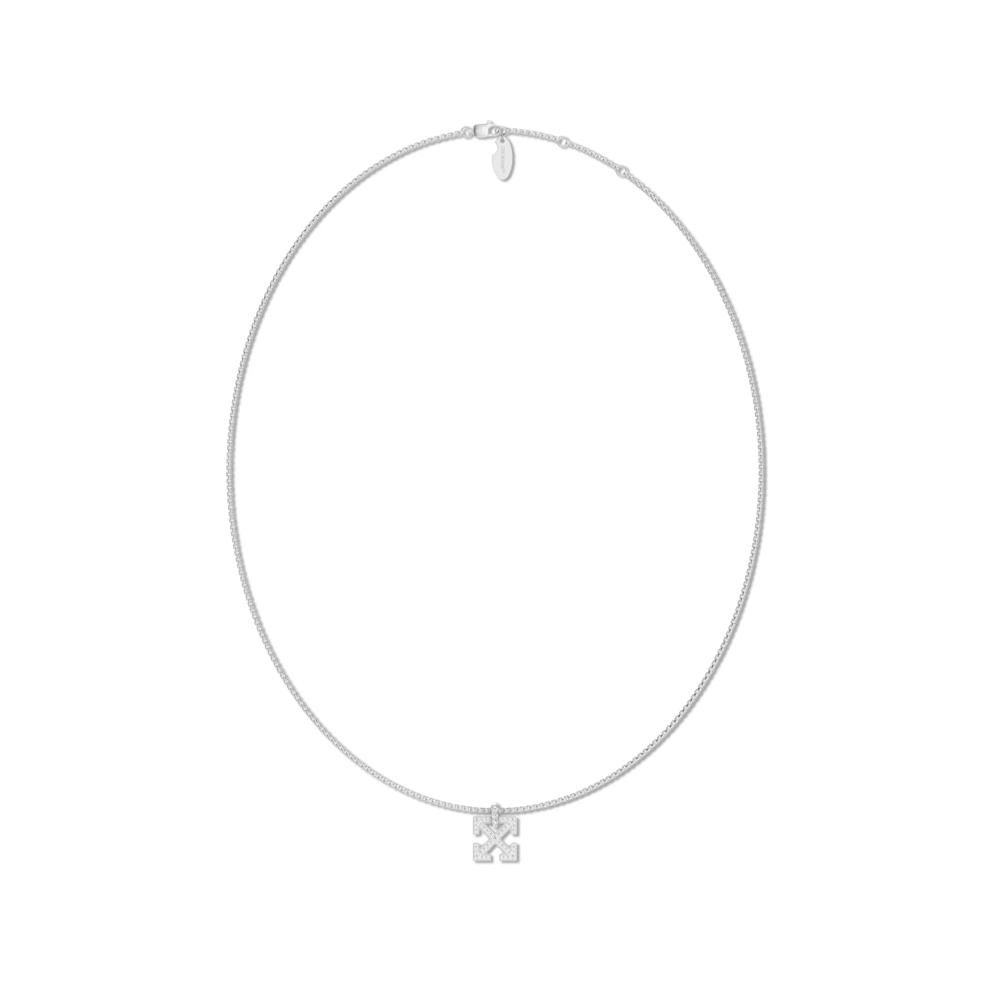 Men's Lab Grown Diamond Arrow Design Pendant Necklace in Sterling Silver (5/8 ct. tw.) – Image 3 of 4