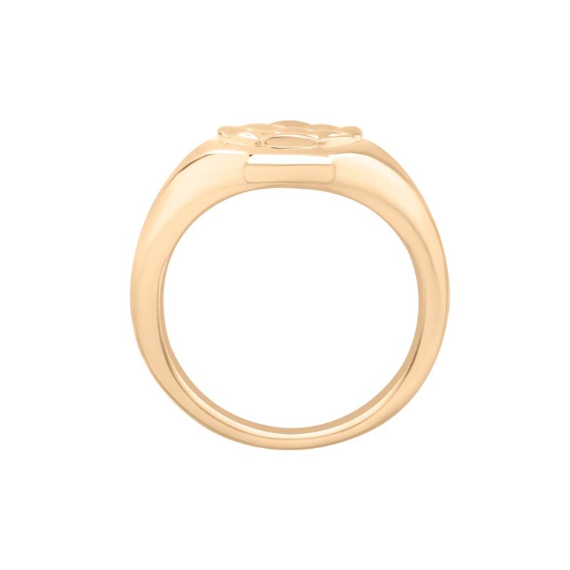 Quilted Signet Ring in Vermeil – Image 3 of 8