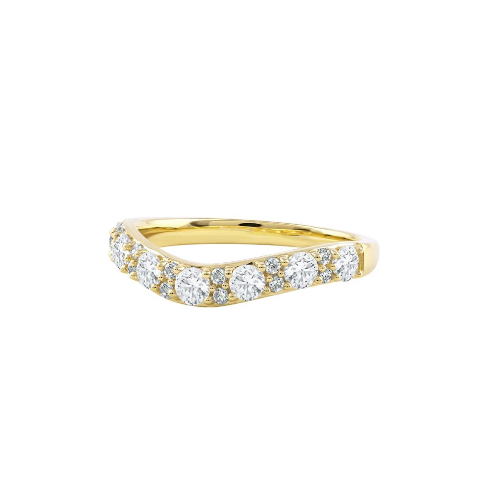 Lab Grown Diamond Contour Band in 14K Yellow Gold (3/4 ct. tw.) – Image 4 of 7