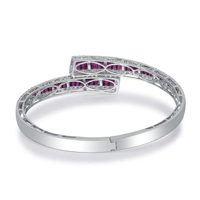 Ruby and Diamond Bracelet in 14K White Gold &#40;2 ct. tw.&#41; – Image 3 of 3