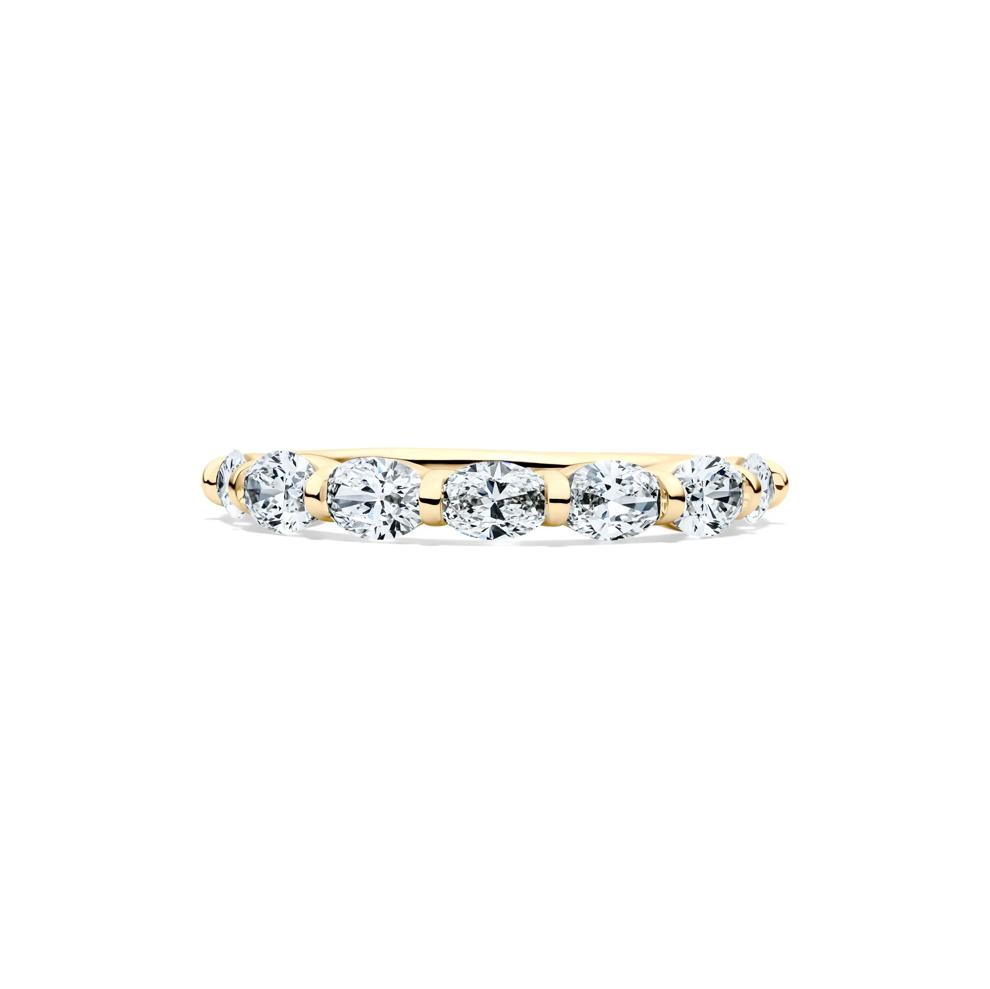 Lab Grown Diamond Seven-Stone Wedding Band in 14K Yellow Gold (1 ct. tw.) – Image 1 of 4