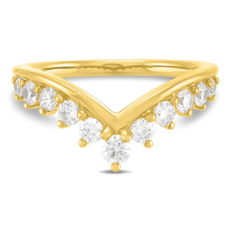 Lab Grown Diamond Contour Band in 14K Yellow Gold &#40;5/8 ct. tw.&#41; – Image 1 of 3