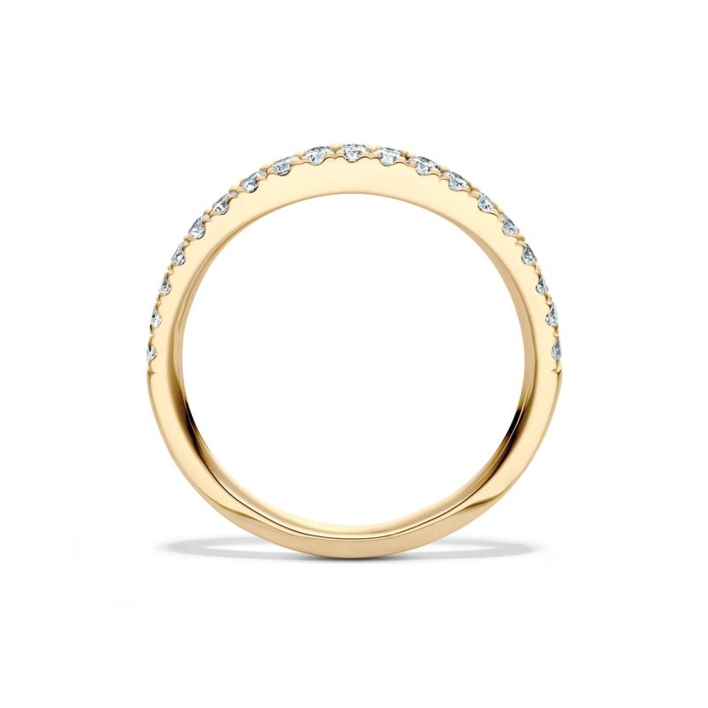 Darling Lab Grown Diamond Anniversary Band in 18K Yellow Gold &#40;1/3 ct. tw.&#41; – Image 2 of 4