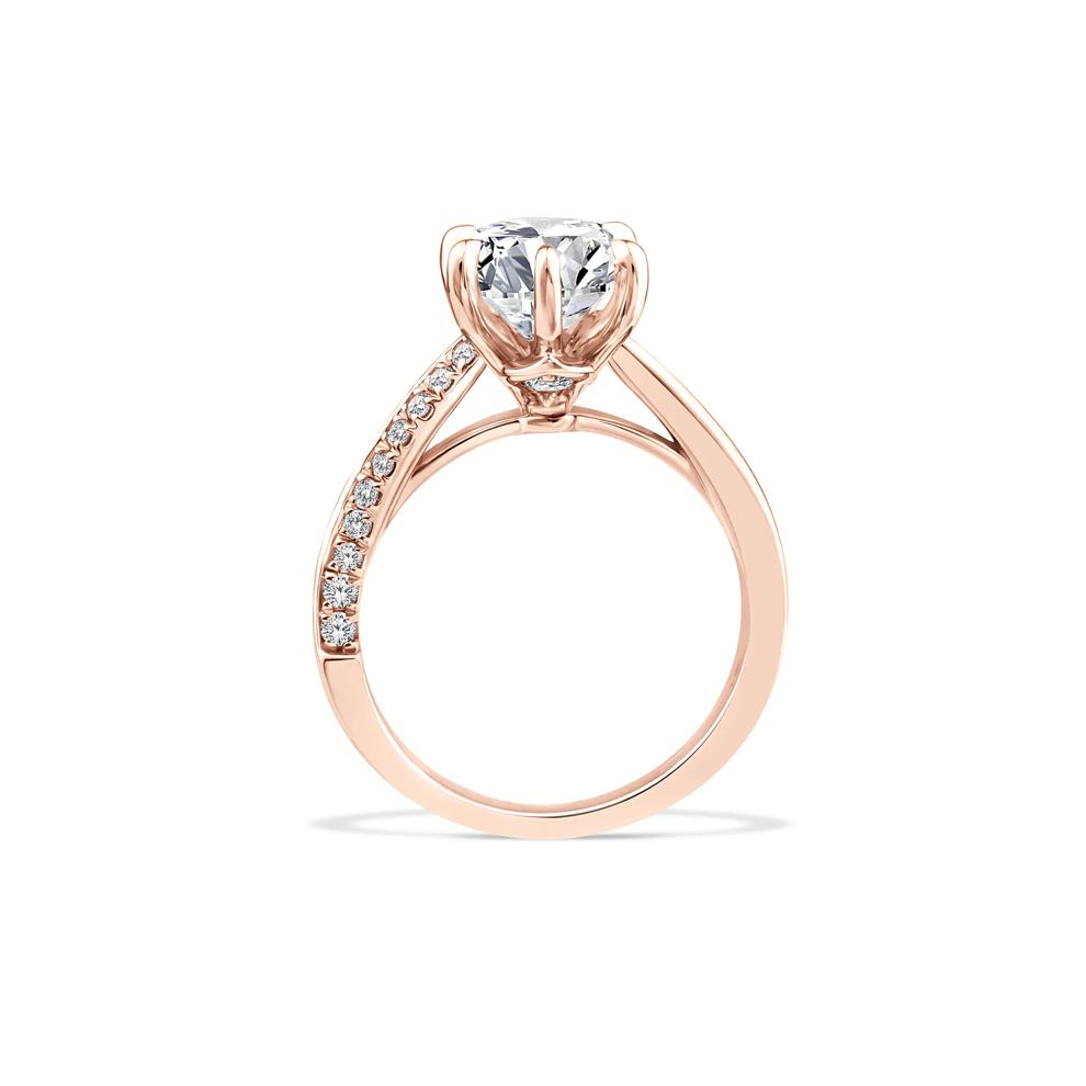 Lab Grown Diamond Marquise Engagement Ring in 18K Rose Gold (3 ct. tw.) – Image 2 of 6