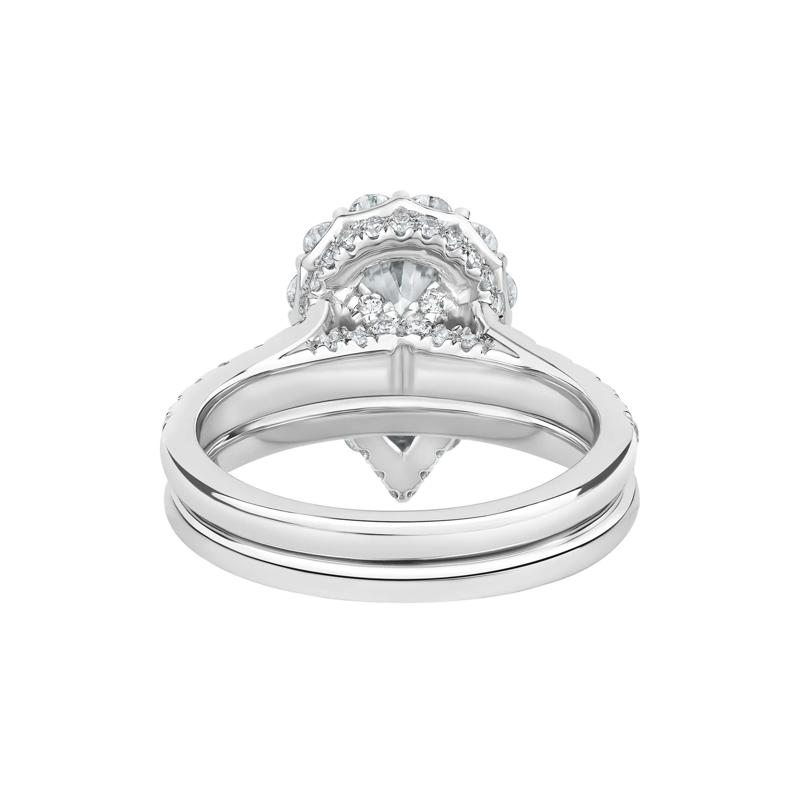 Alexis Lab Grown Diamond Engagement Set in 14K White Gold &#40;3 1/4 ct. tw.&#41; – Image 5 of 5