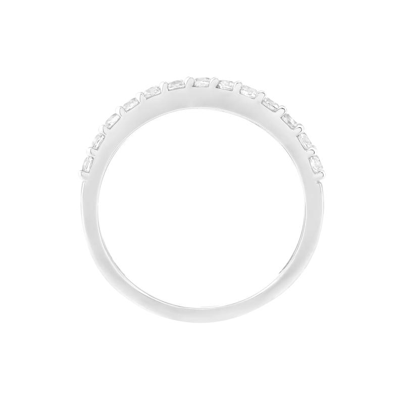Lab-Created White Sapphire Wrap Band in Sterling Silver – Image 2 of 3