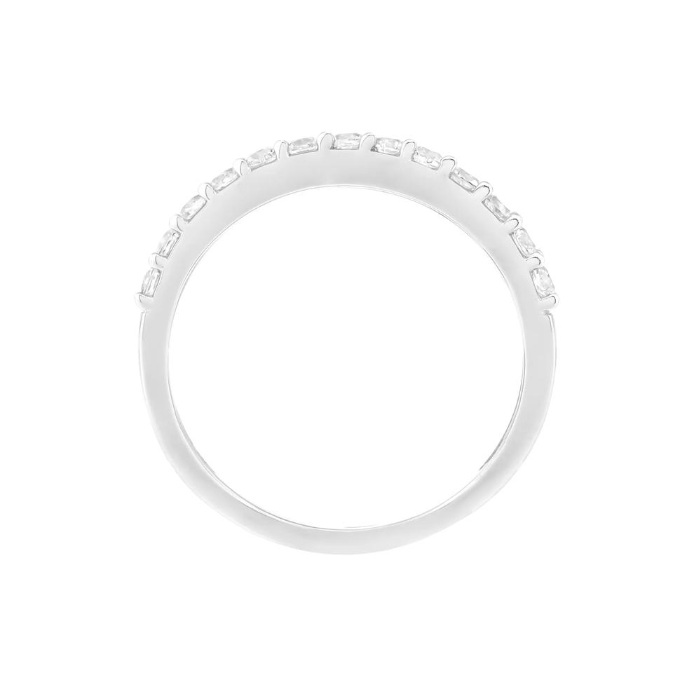 Lab-Created White Sapphire Wrap Band in Sterling Silver – Image 2 of 3