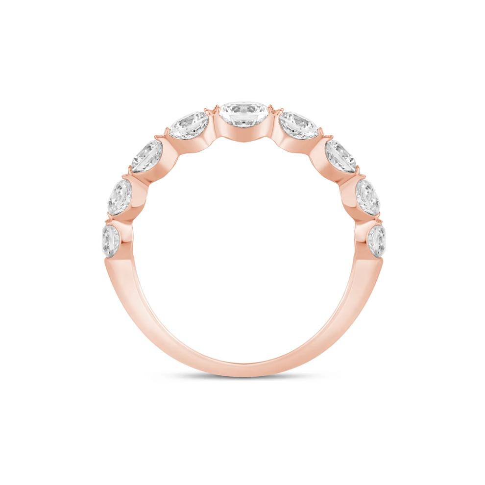 Lab Grown Diamond Shared-Prong Band in 14K Rose Gold (1 1/2 ct. tw.) – Image 2 of 3