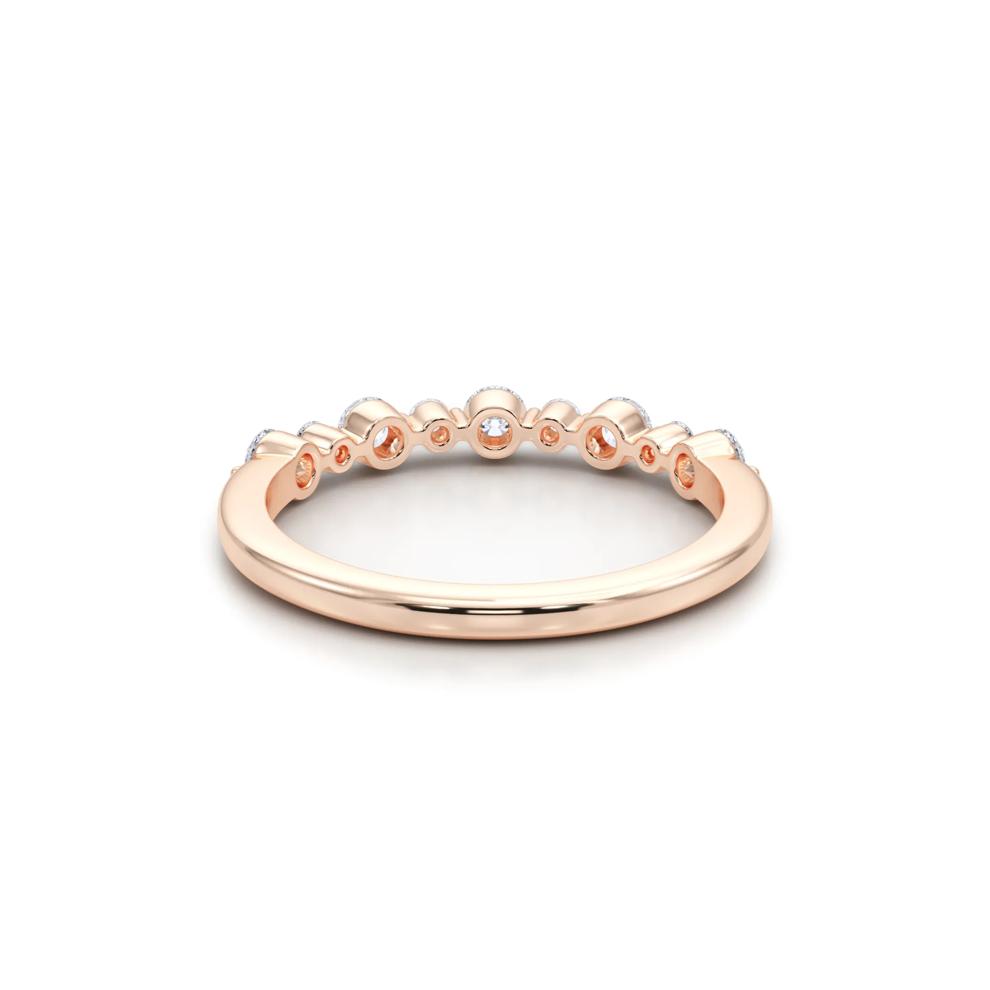 Lab Grown Diamond Shared-Prong Anniversary Band in 14K Rose Gold (1/2 ct. tw.) – Image 4 of 6