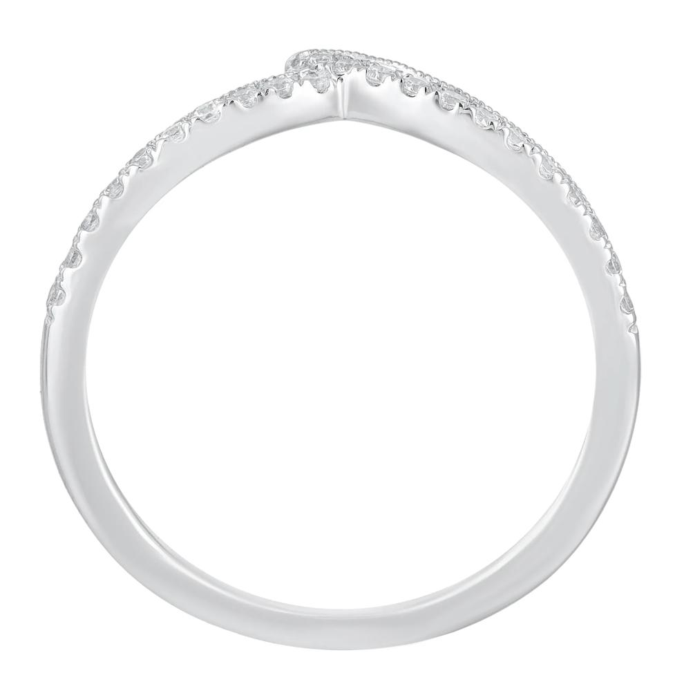 Diamond Contour Band in 10K White Gold (1/7 ct. tw.) – Image 2 of 3