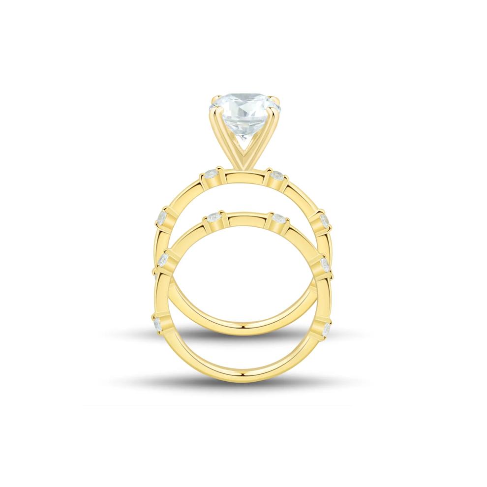Lab Grown Diamond Semi-Mount Bridal Set in 14K Yellow Gold (1/3 ct. tw.) – Image 2 of 9