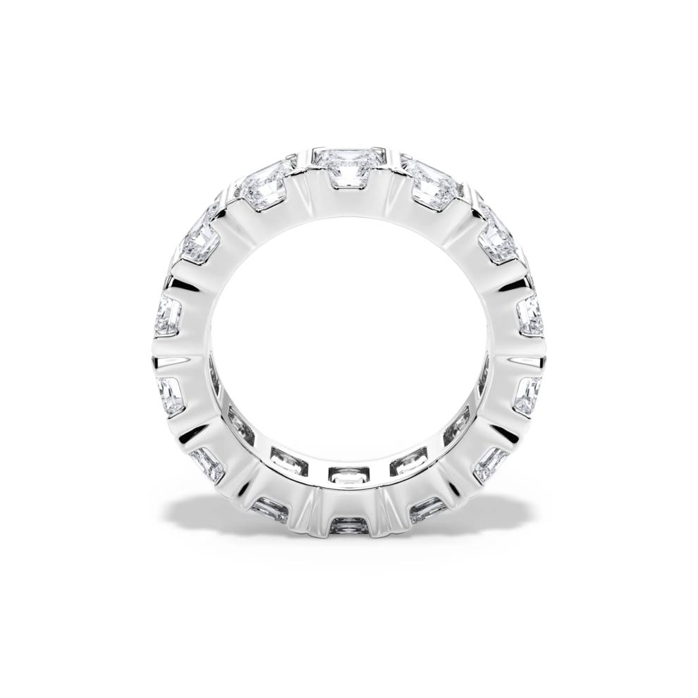 Lab Grown Diamond North-South Half Bezel Eternity Band in Platinum (7 ct. tw.) – Image 2 of 4