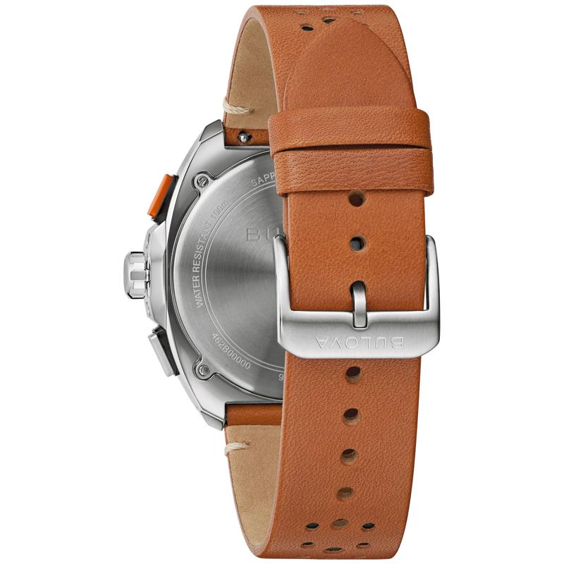 Men&#39;s Racer Chronograph Watch in Brown Leather – Image 3 of 3